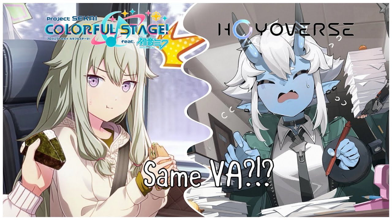 Project Sekai VAs who voiced characters in Hoyoverse Games!