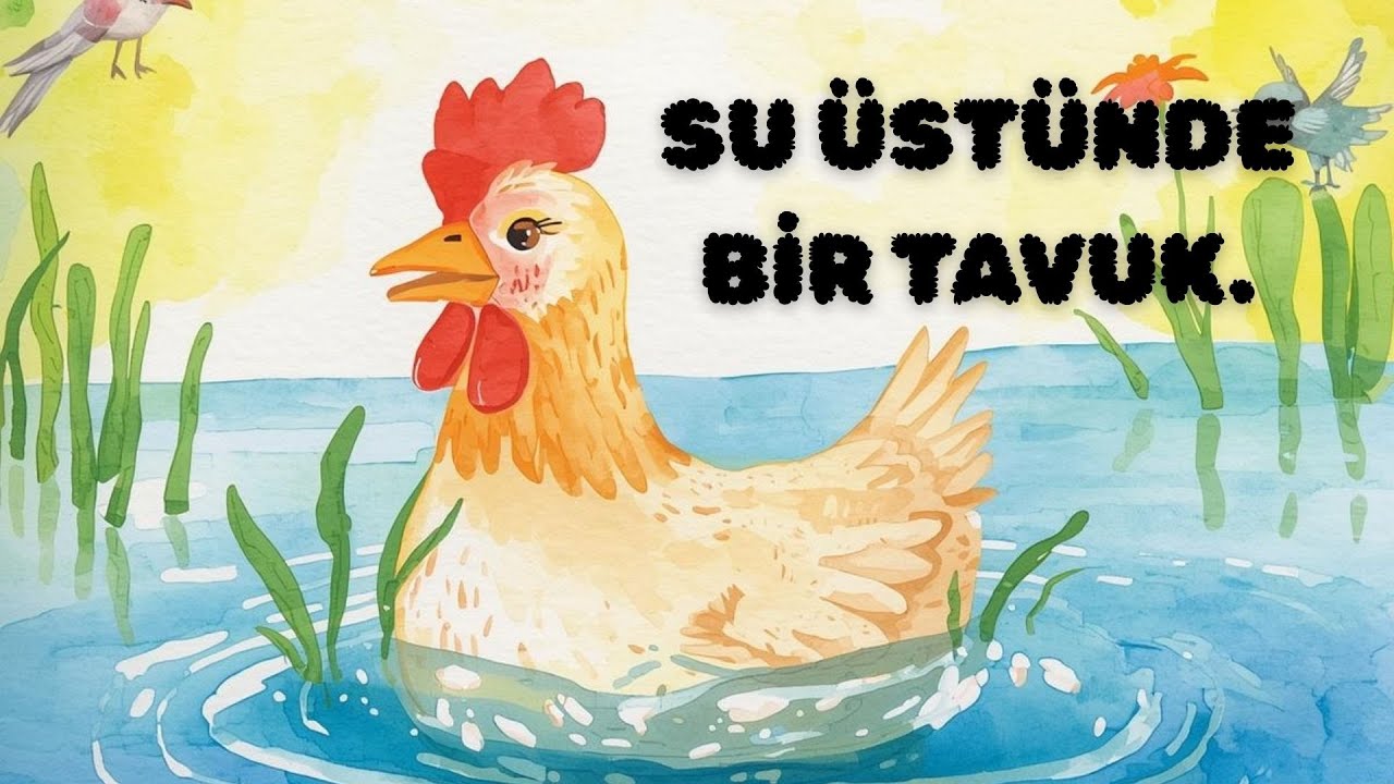 ÇOCUKLAR İÇİN SESLİ. MASAL.  SU ÜSTÜNDE BİR TAVUK UYKU MASALI