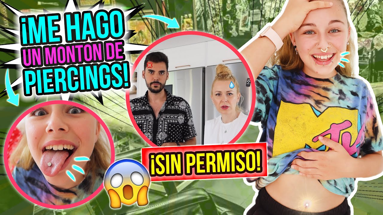 ME HAGO PIERCINGS SIN PERMISO de mis PADRES 😱 BROMA EXTREMA a mis PAPÁS 🙈 SU REACCIÓN!