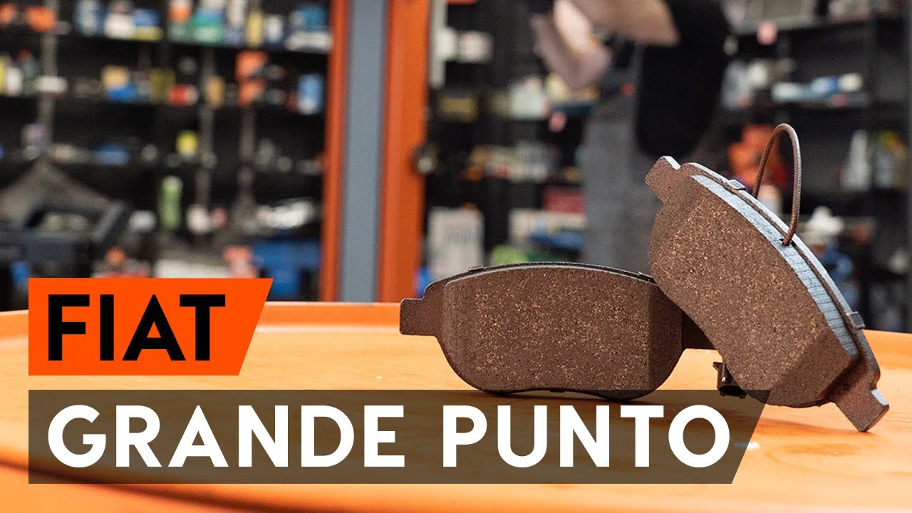 How to change front brake pads / brake pad set on FIAT PUNTO 199 [TUTORIAL AUTODOC]
