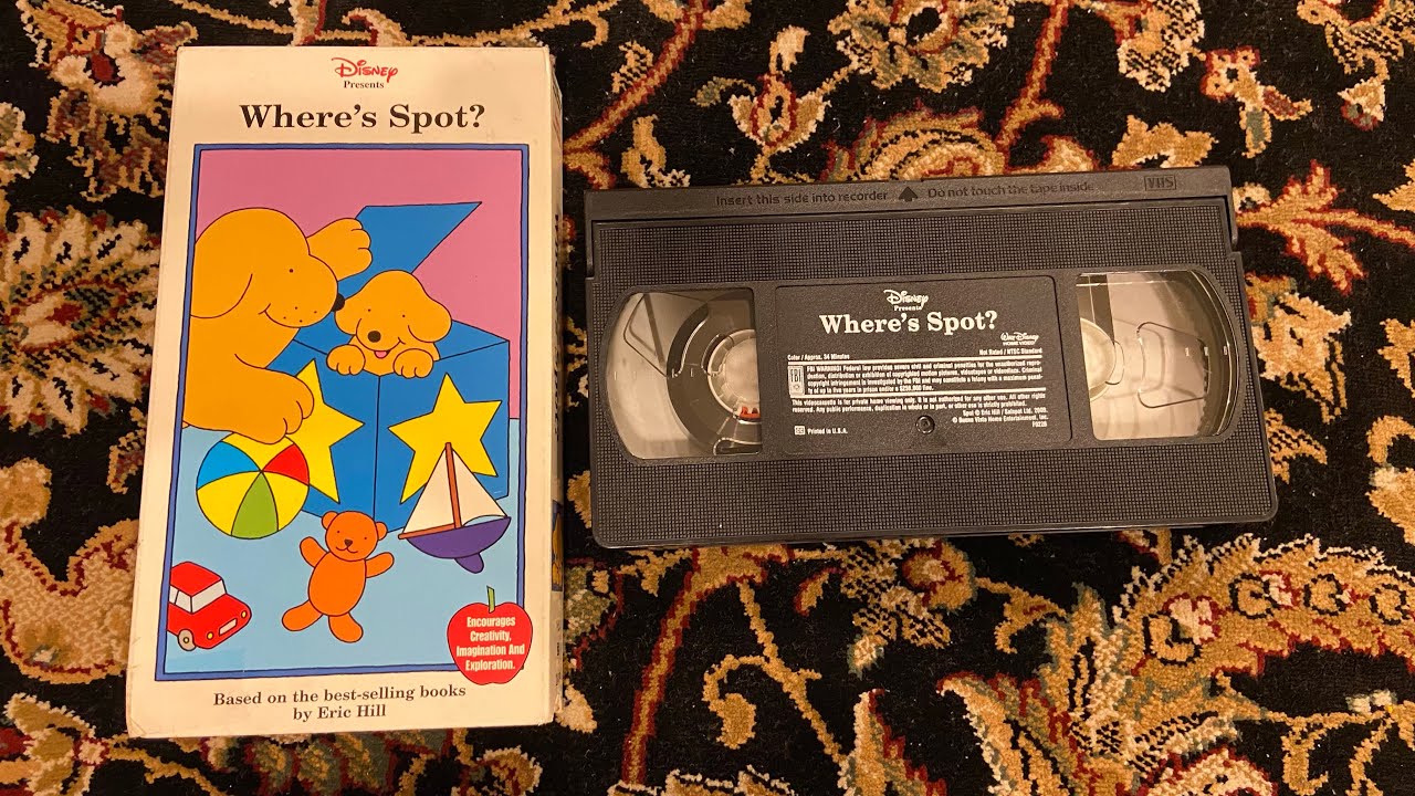 Disney Presents Spot: Where's Spot 2000 VHS