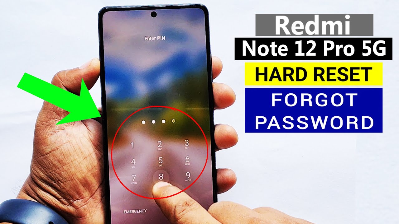 Redmi Note 12 Pro 5G - Hard Reset | Unlock Pin Pattern Password | Format