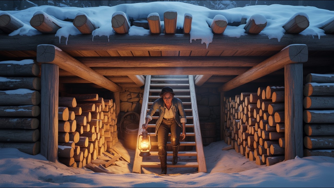She Built a Secret Shelter Under Her Floor — When the Snow Sealed the Door, It Saved Her Life