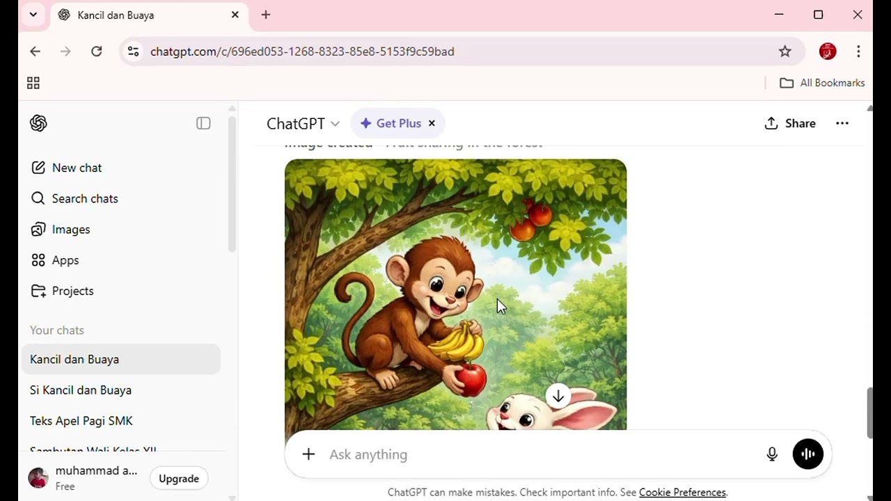 Membuat Buku Cerita dengan bantuan ChatCBT