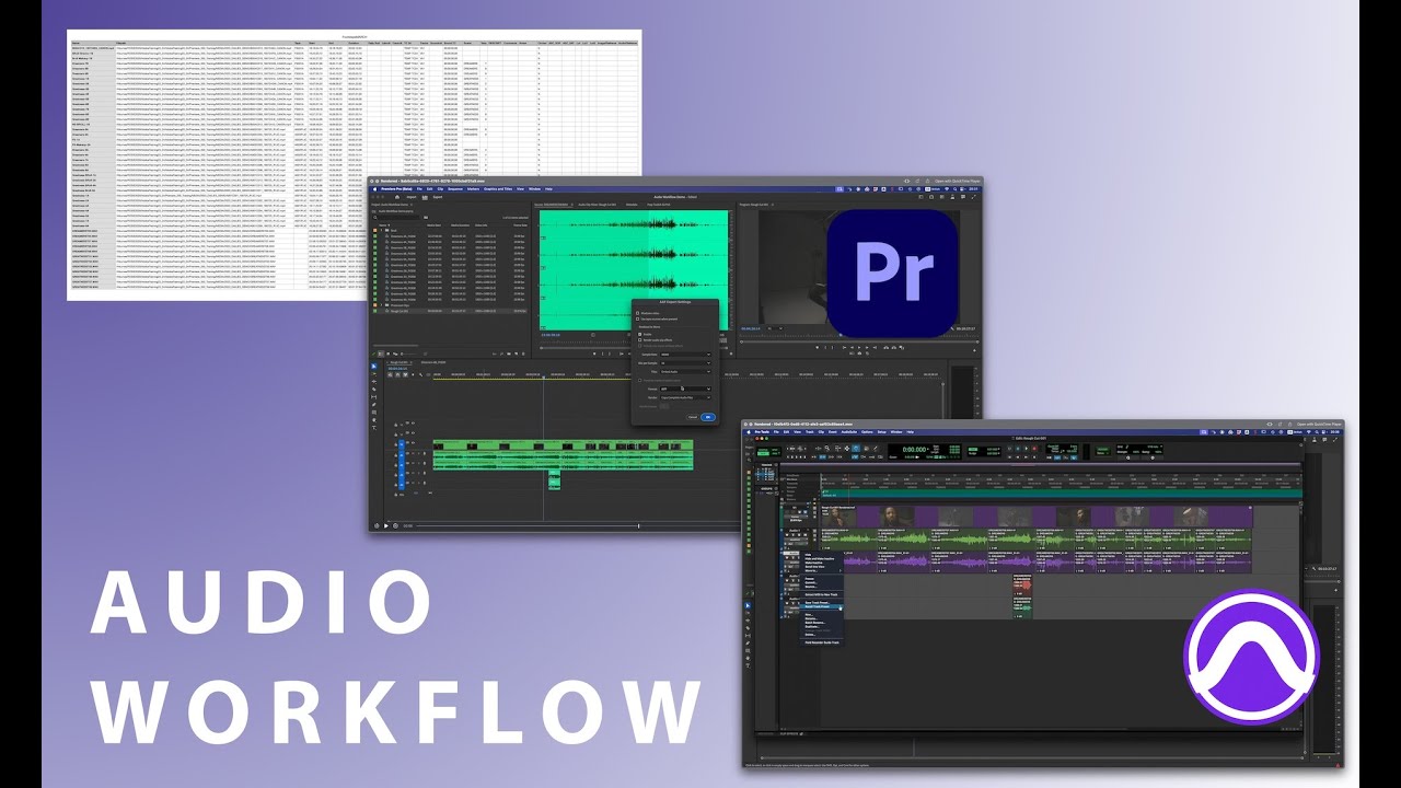 Adobe Premiere Pro to Pro Tools - audio AAF turnover workflow.
