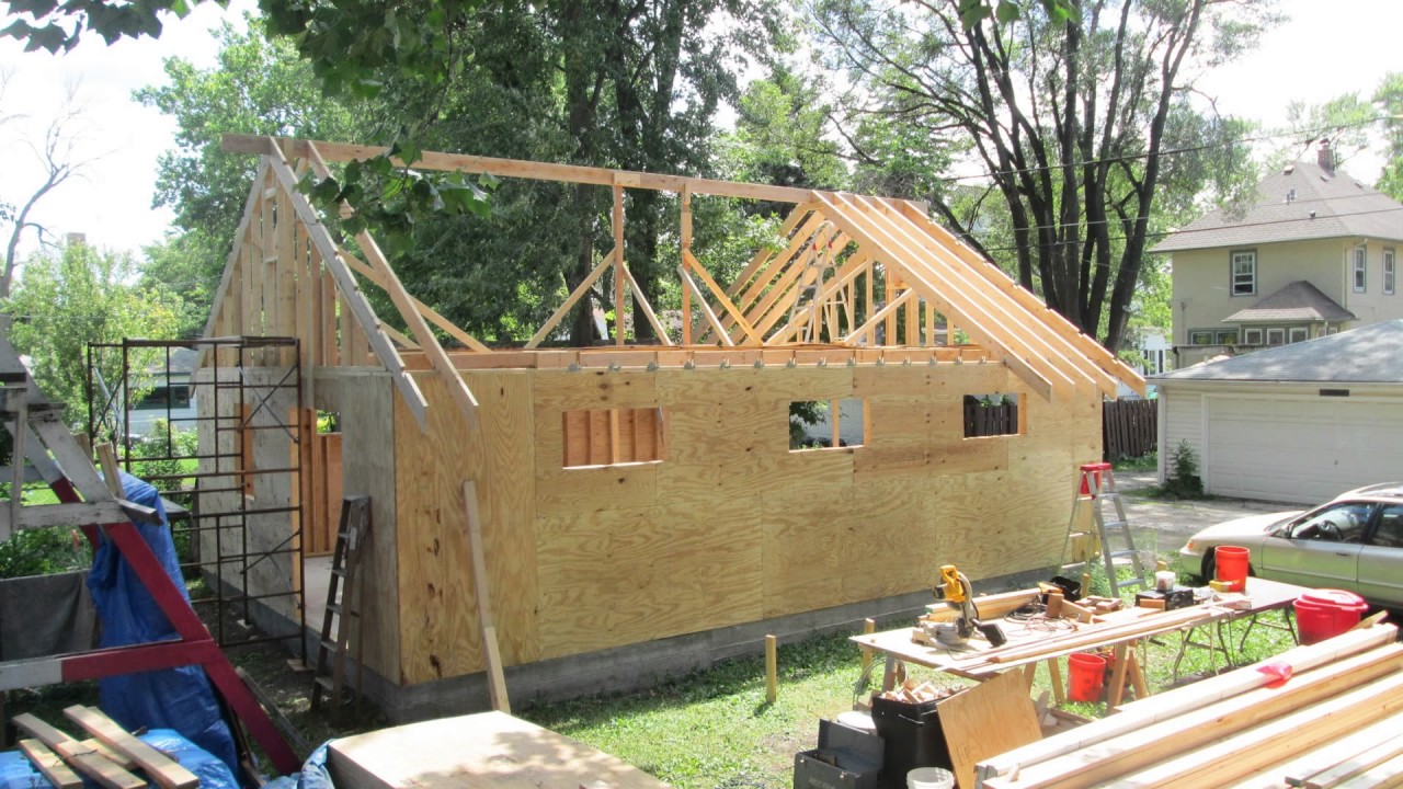 One man garage build