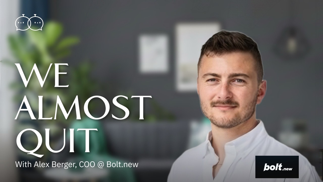 From Nearly Shutting Down to $40M in 5 Months | Alex Berger @BoltDotNew