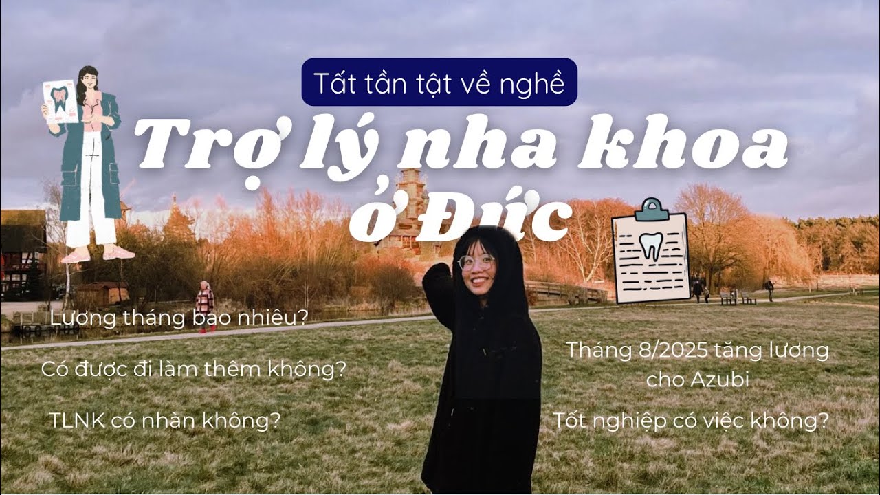 Review nghề Trợ lý nha khoa ở Đức | Tăng lương cho Azubi | Quỳnh Anh đi Đức 🇩🇪