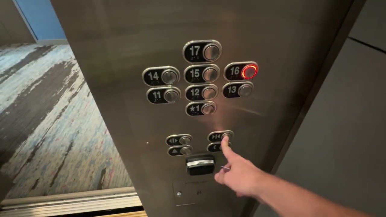 Riding Otis Elevators at Aloft Hotel in New Orleans, LA