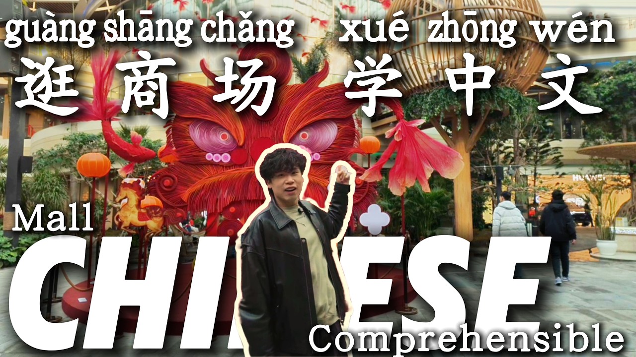 Slow Chinese: Real Rainforest Mall Conversation | Comprehensible Input (HSK 2-3) #learnchinese