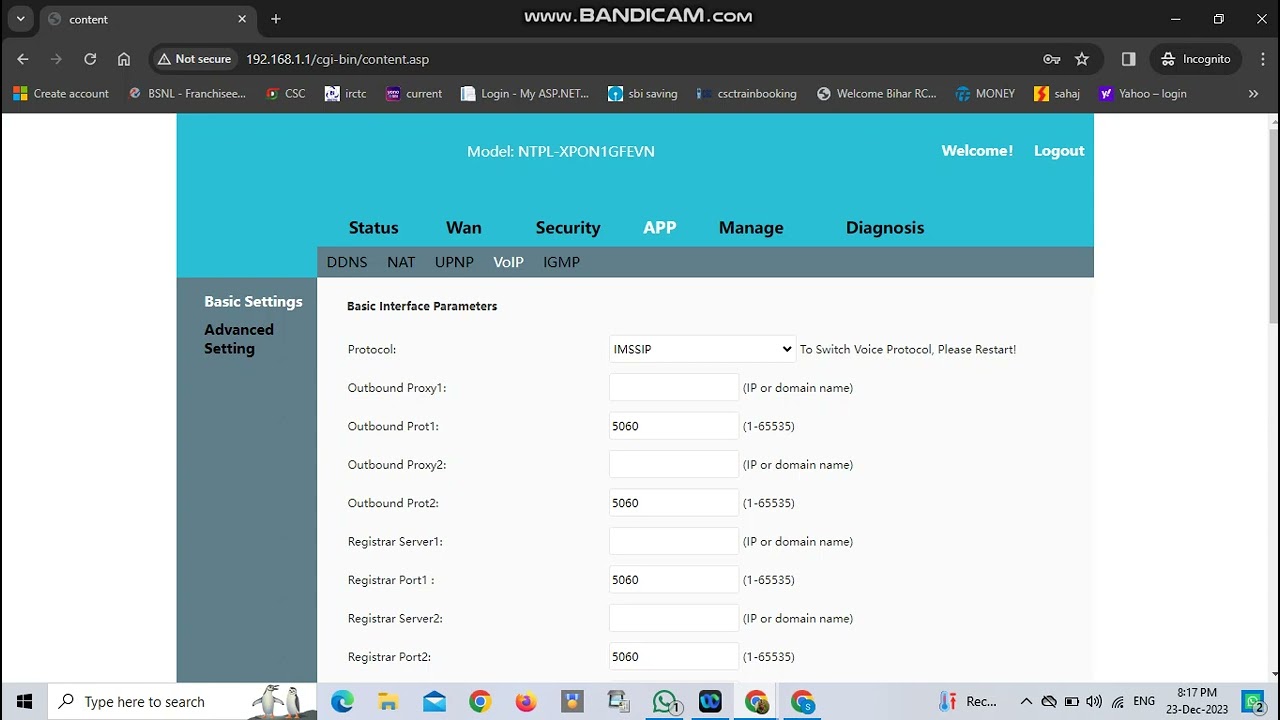 BSNL DATA AND VOICE (VLAN-1849) CONFIG IN NEPSTECH