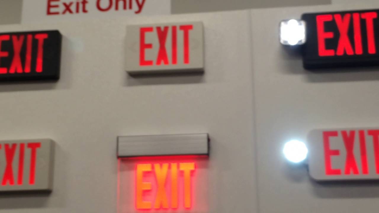 Exit Signs + Emergency Lights | The Korsen Training Center