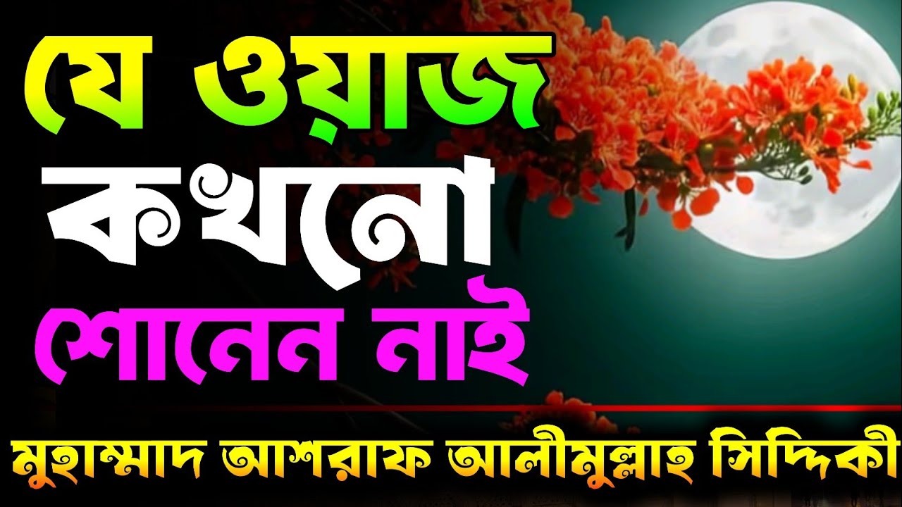 যে ওয়াজ শোনেন নাই কোন দিন | ইমাম আশরাফ আলীমুল্লাহ সিদ্দিকী | Ashraf Siddique waz