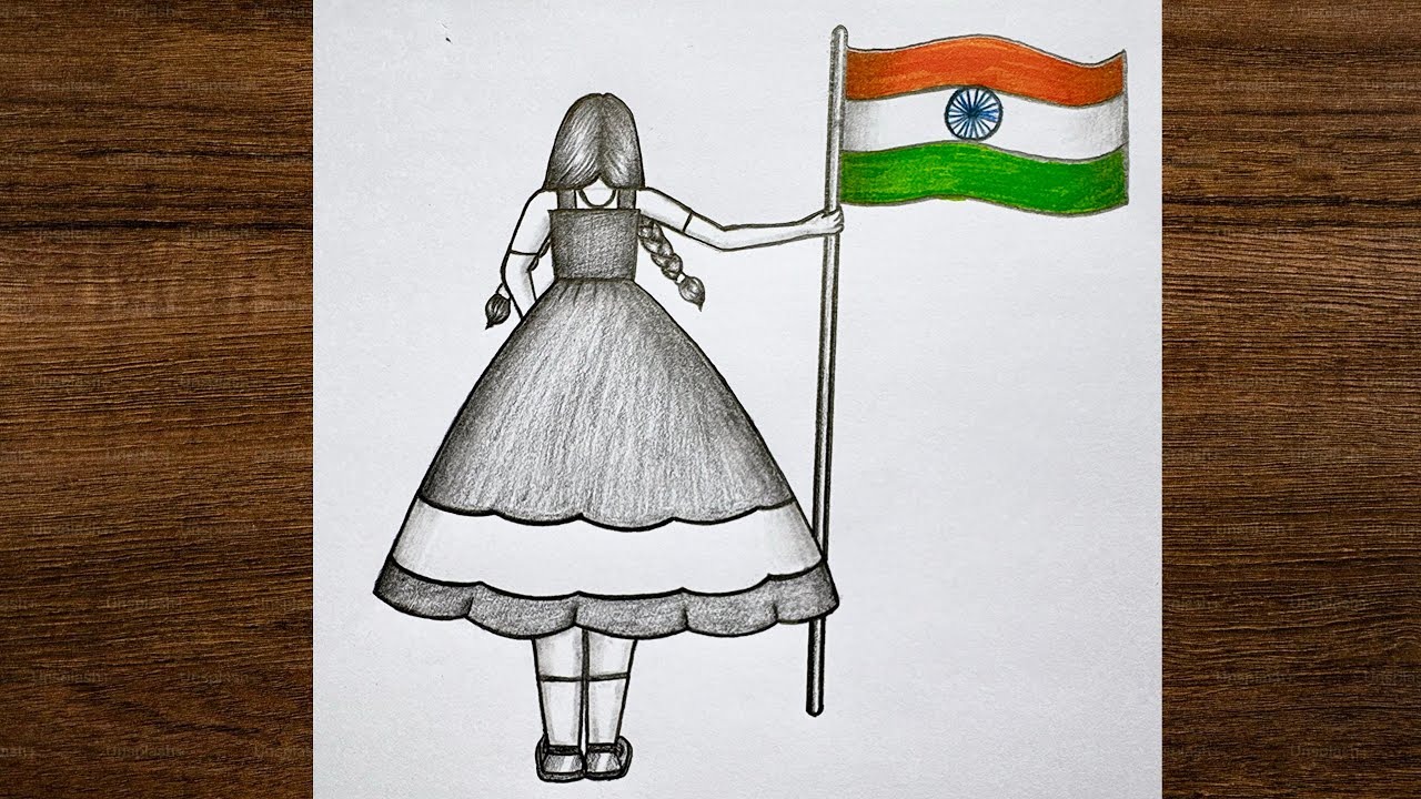 Republic Day Drawing for kids / How to draw Republic Day Drawing / 26 January drawing 
