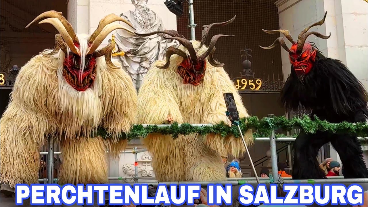 Perchtenlauf in Salzburg 2024, Christkindlmarkt Salzburg