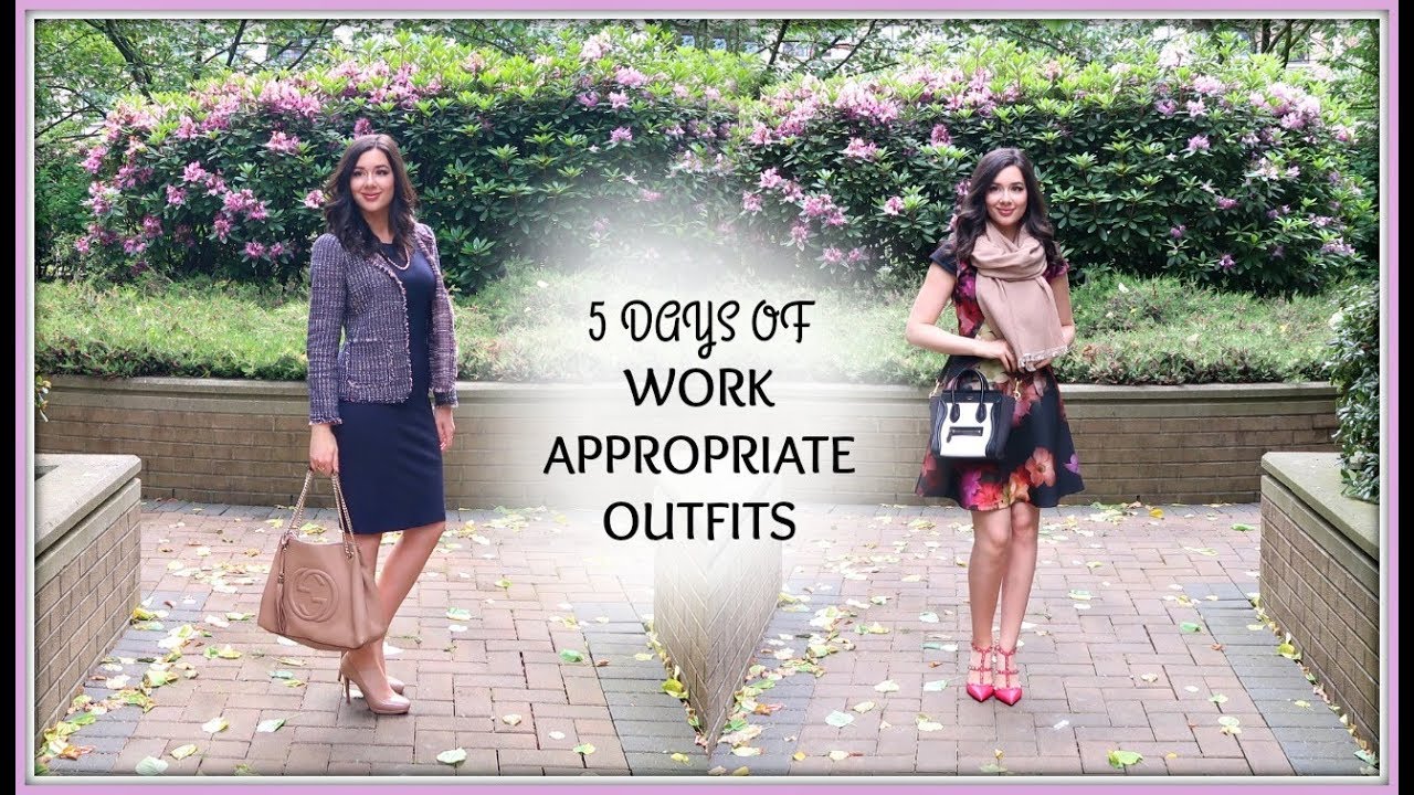 5 DAYS OF WORK APPROPRIATE OUTFITS