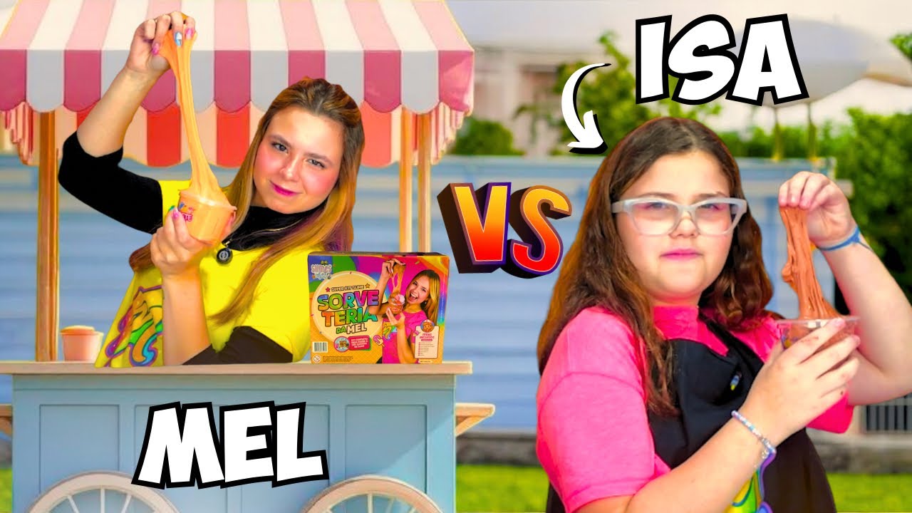 Desafio quem faz o sorvete de slime mais realista? *Mel VS Seguidora