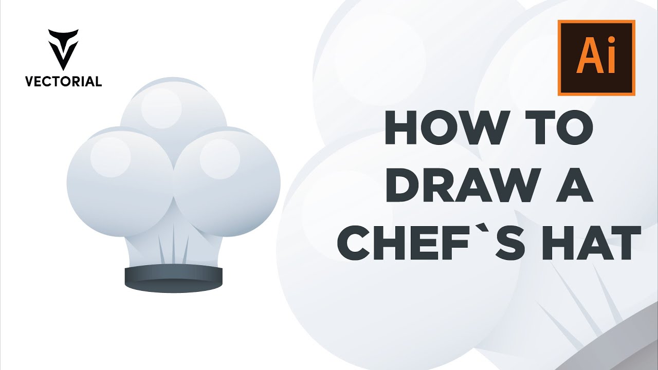 How to draw a Chef hat in adobe illustrator