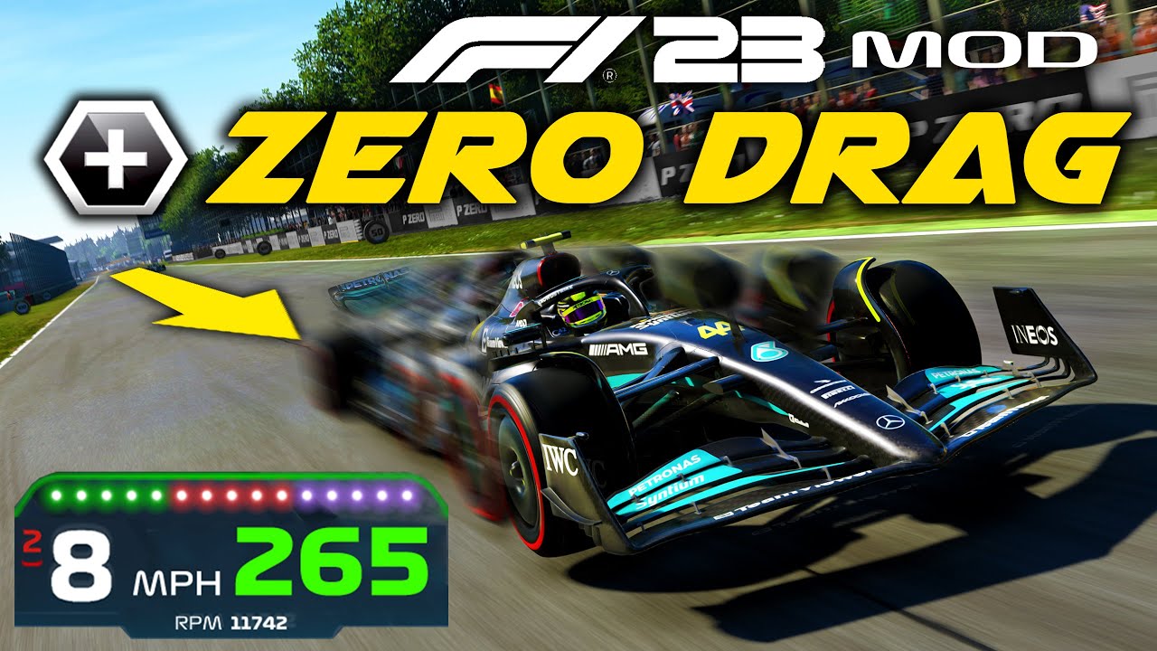 WHAT IF THE MERCEDES 2023 F1 CAR HAD ZERO DRAG?! - F1 23 Mod Gameplay Experiment