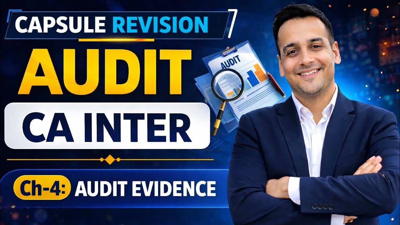 CH-4 AUDIT EVIDENCE |  Auditing & Ethics  | CA Inter | Capsule Revision