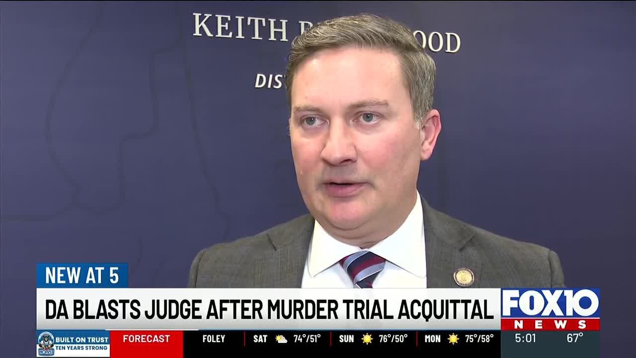 Mobile County DA blasts judge after murder trial acquittal