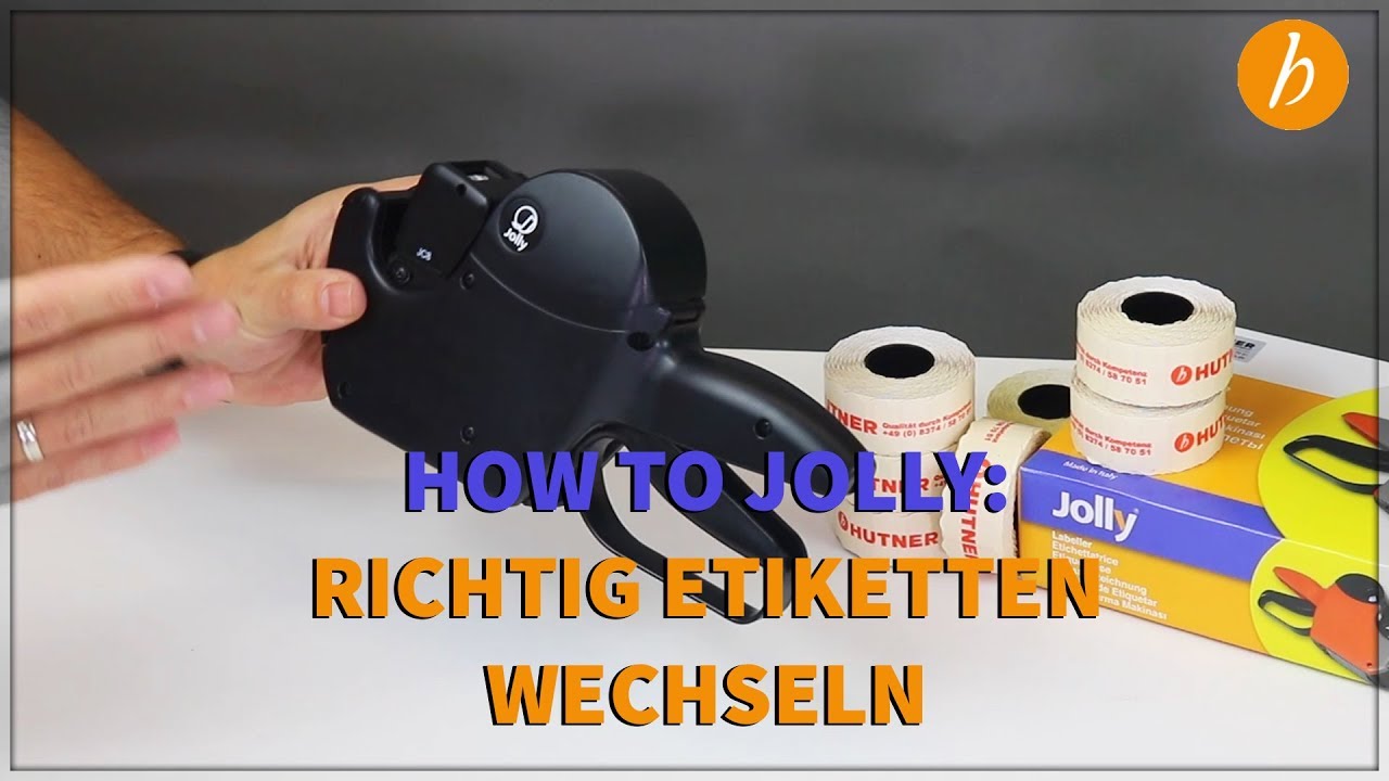 Jolly Auszeichner - Ganz schnell die Preisetiketten Rolle wechseln |Hutner B2B
