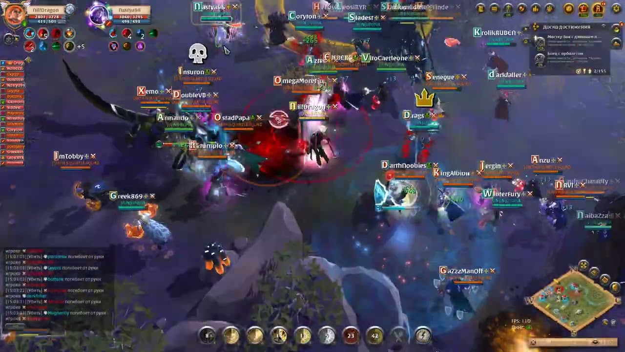 Albion Online 2025 18.08 vs squirtle squad поздно включил откат(