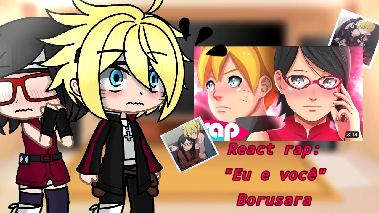 Boruto e seus amigos reagindo ao rap:
