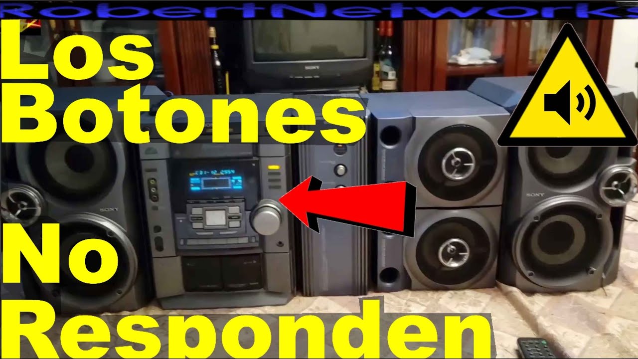 Reparar Teclas Estereo SONY Genezi MHC DX80 Como Arreglar Botones Que No Responden - RobertNetworks