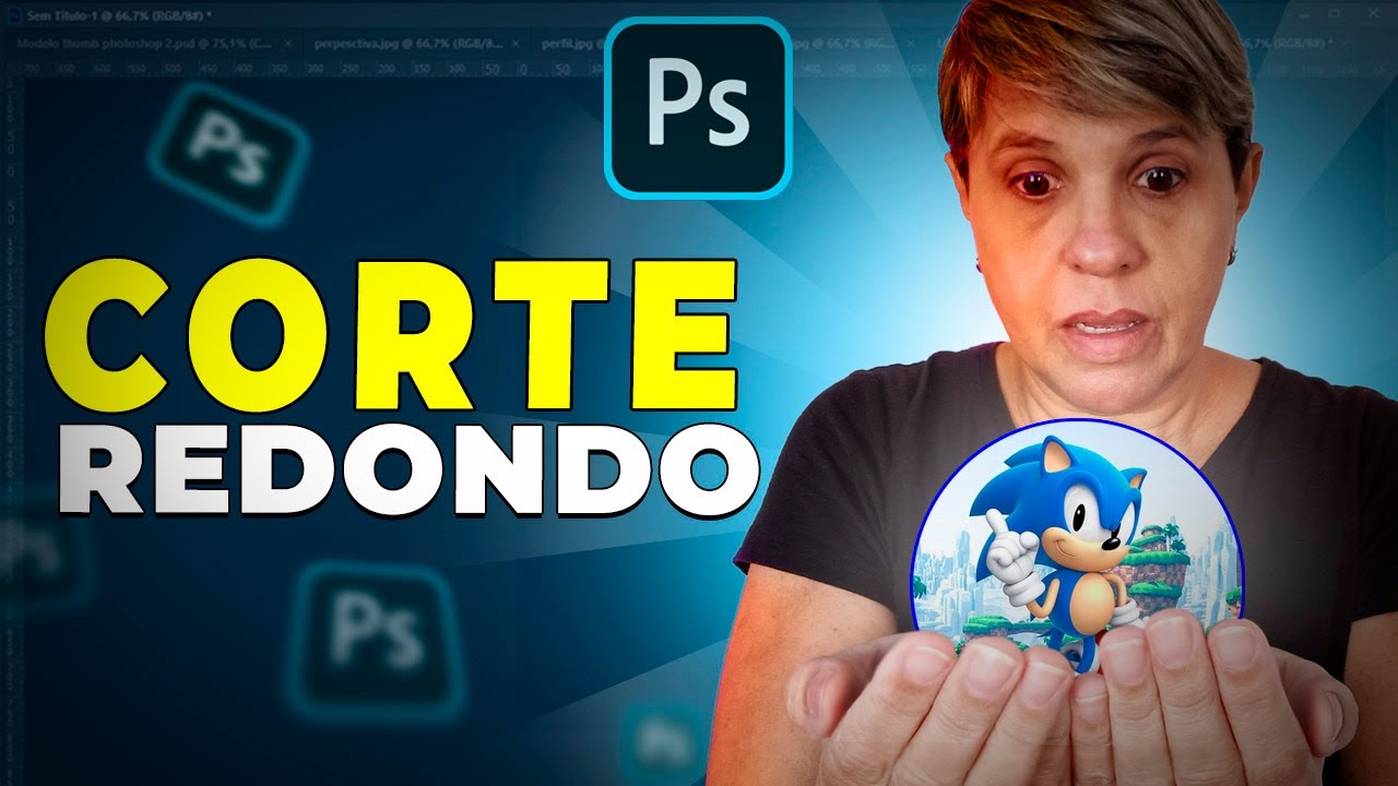 COMO FAZER UM RECORTE REDONDO / CIRCULAR NO PHOTOSHOP CC - ADESIVO REDONDO