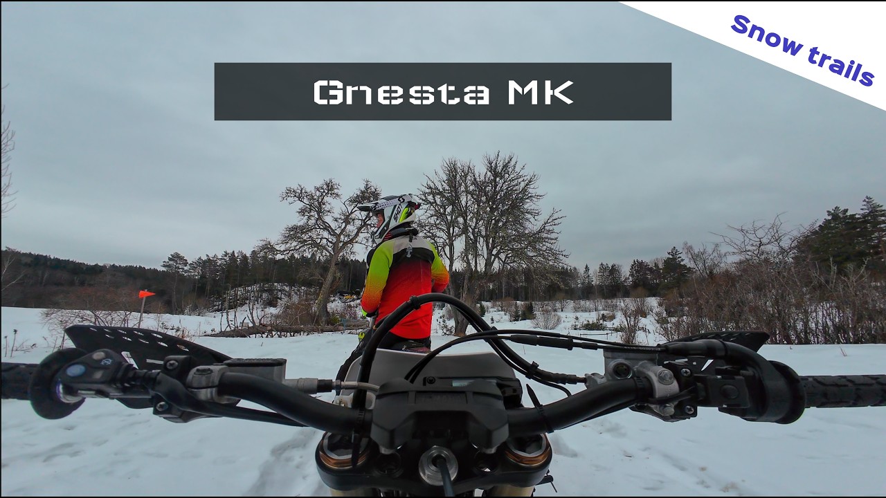 Snöspår i Gnesta | Yamaha WR450F vinterkörning | Swedish Enduro | Fridhem