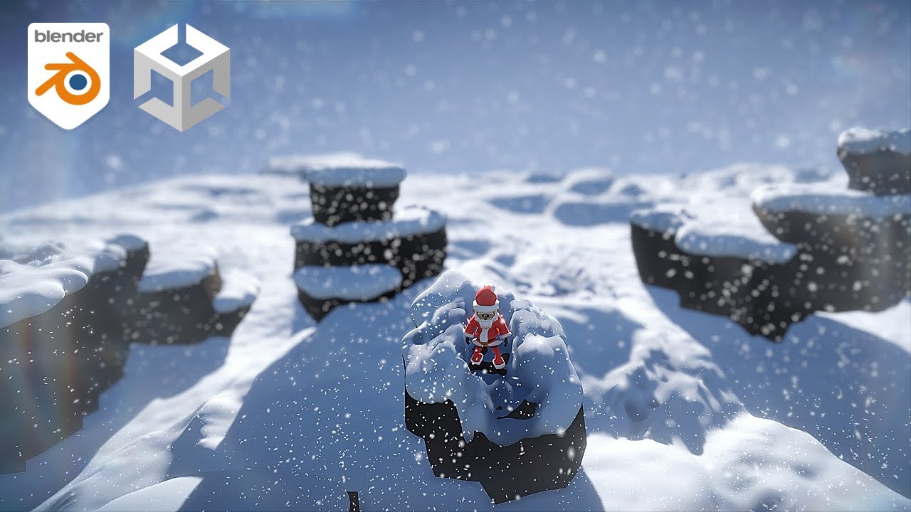 Снежные ресурсы, часть 1 — Рельеф и деформируемый снег — Blender 4 Unity 2023, эпизод 123