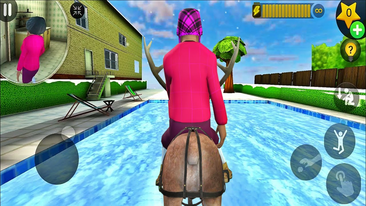 Scary Teaacher 3D - Control Reindeer Miss T Winter Outfit (Android/iOS)