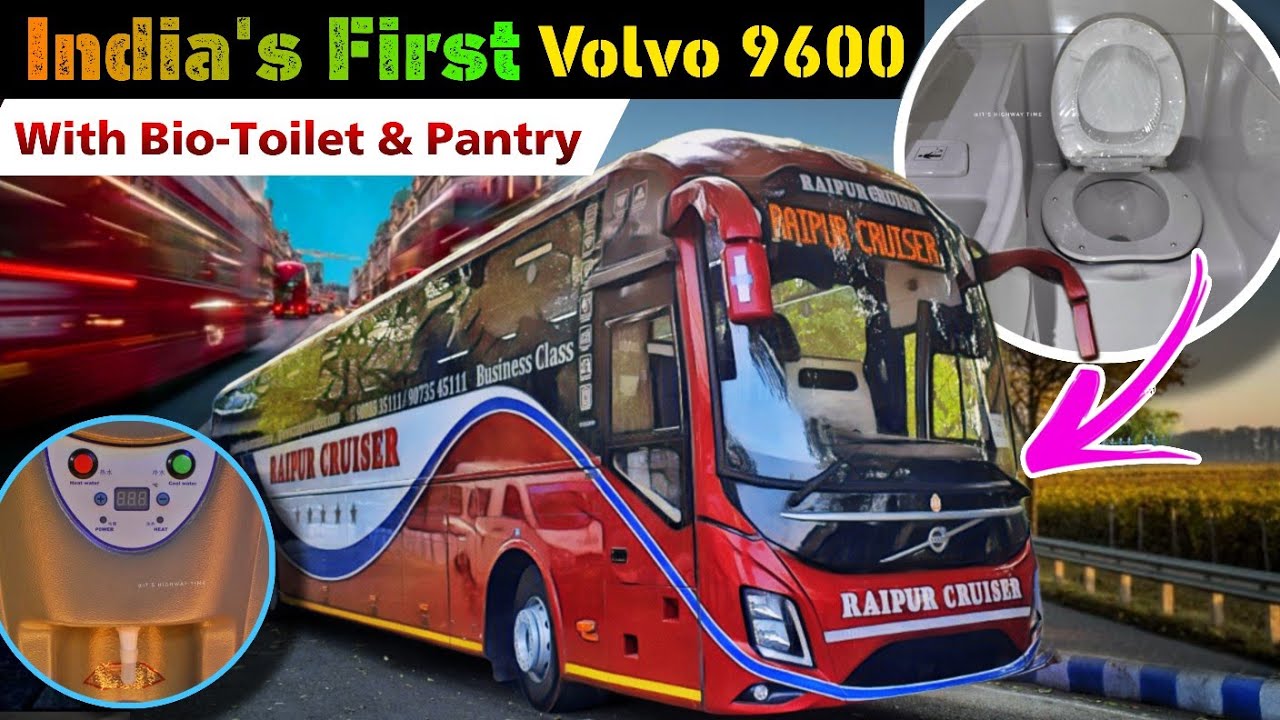 It's WOWmazing! India's First Volvo 9600 with Bio-Toilet & Pantry 🔥 Raipur Cruiser - First Look