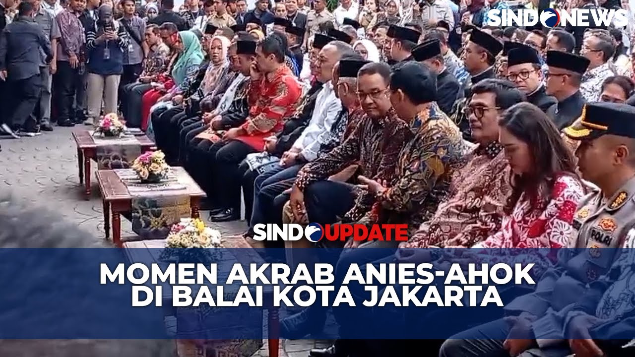 Anies-Ahok Bertemu dalam Acara JakAsa di Balai Kota Jakarta - Sindonews Update