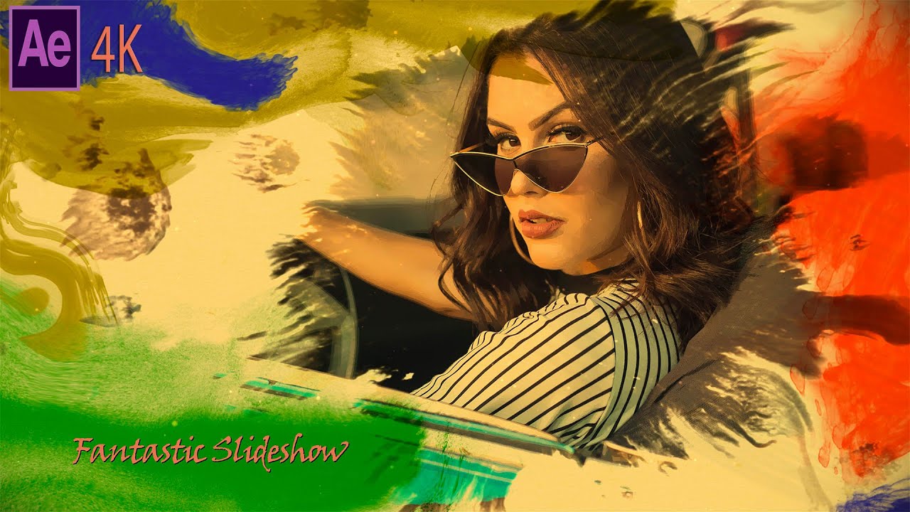 How to make an Ink Spread & Watercolor Slideshow in After Effects Tutorial