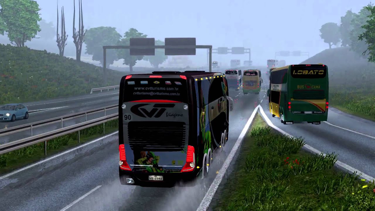 Euro Truck Simulator 2 Bus trip to Gdansk with Marcopolo Paradiso G7 1800 DD p1
