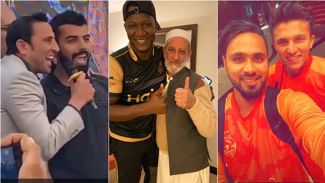 Darren Sammy wearing Peshawari chapal + Faheem Ashraf singing PSL 5 2020