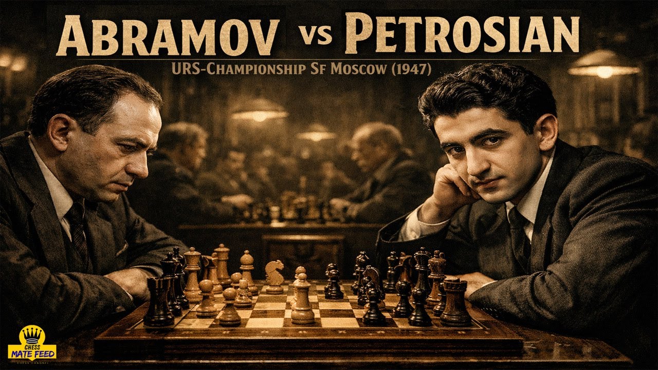 Lev Abramov vs Tigran Petrosian♟️URS-Championship Sf Moscow (1947)