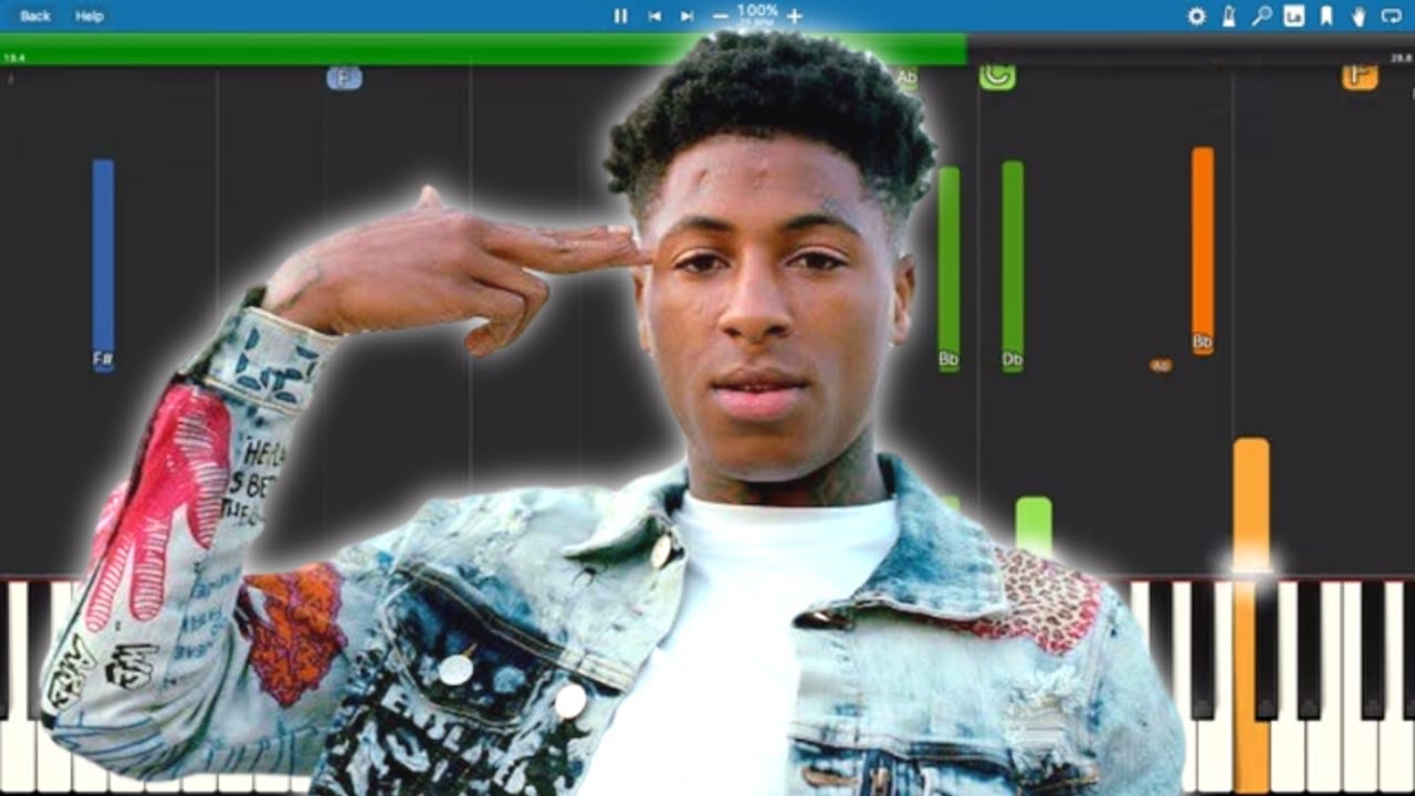 YoungBoy Never Broke Again - Make No Sense - Piano Tutorial