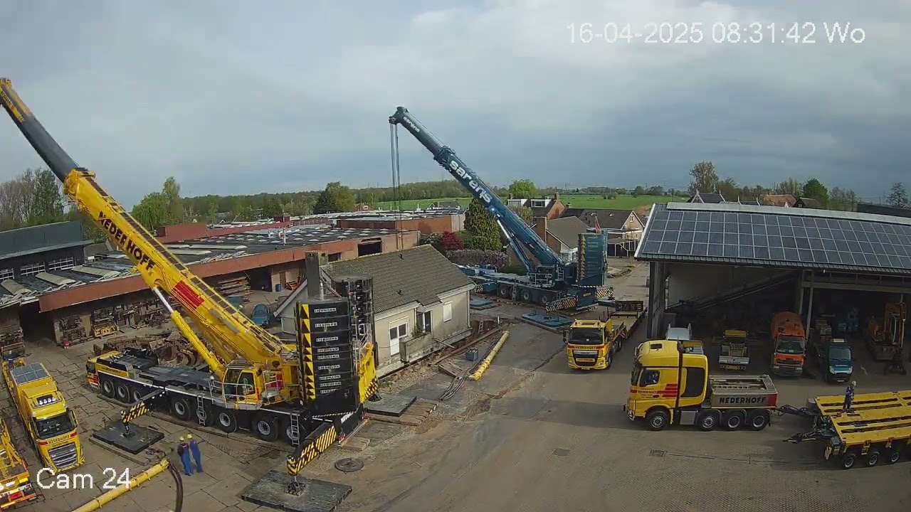Huis verplaatsen GM Damsteegt dag 1 uithijsen