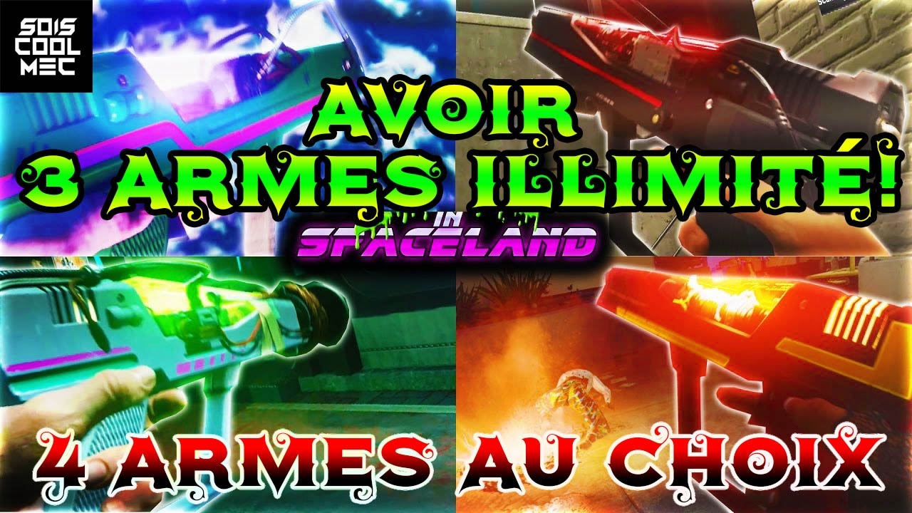 Comment Avoir 3 Armes Permanent! 4 Armes au Total! Aux Choix! Glitch Spaceland! CoD IW Zombie!