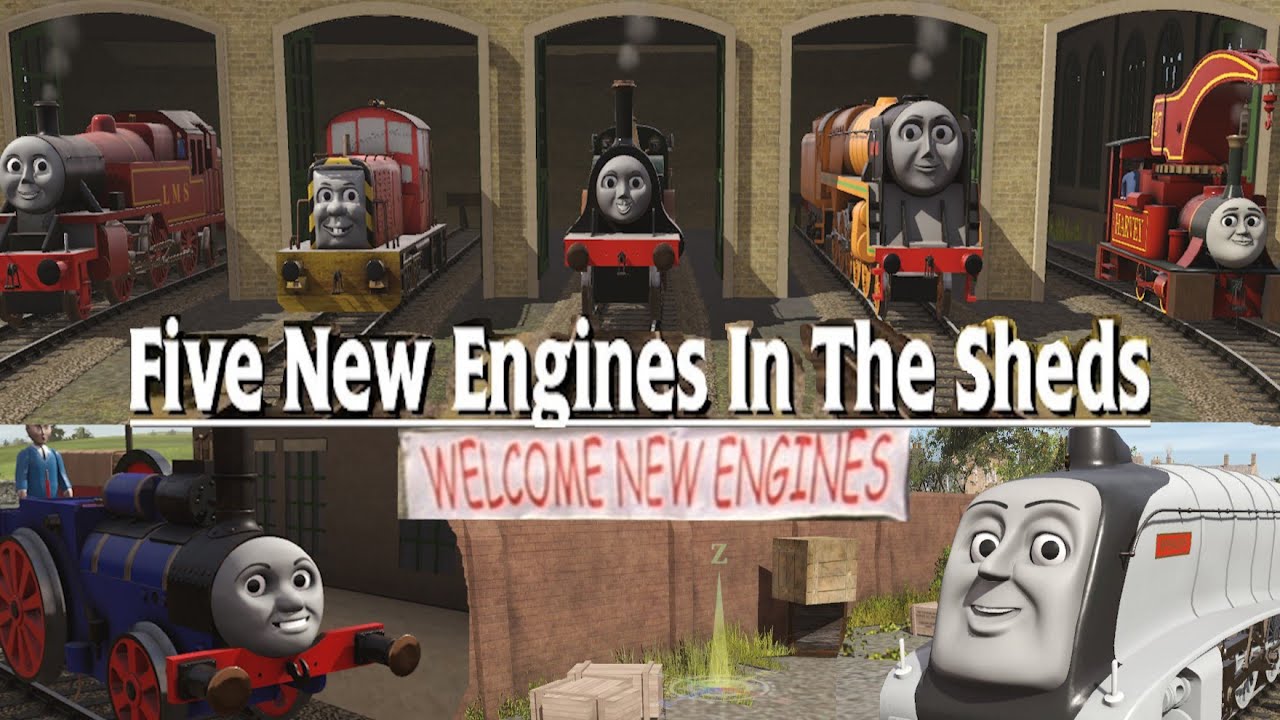 Five new engines in the shed - Trainz Remake