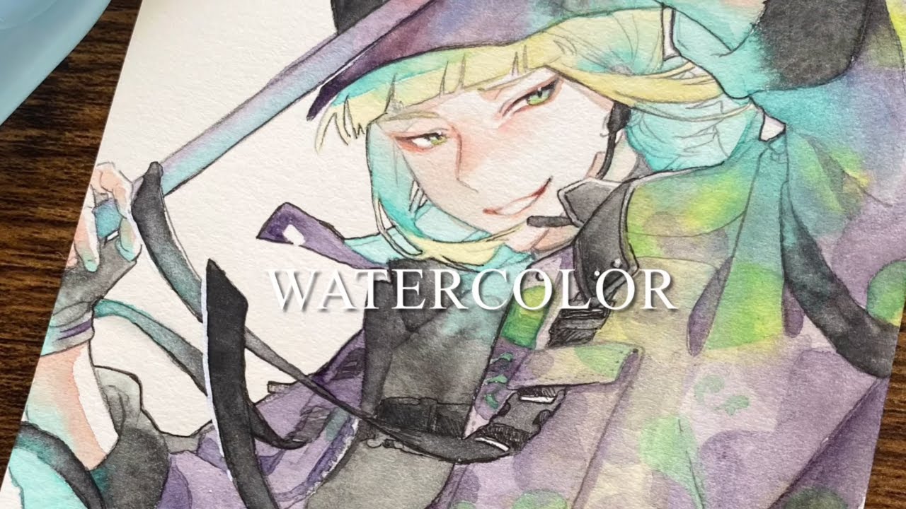 【水彩イラスト】■豆イベ ルーク ツイステ /透明水彩イラストメイキング/ Watercolor Painting