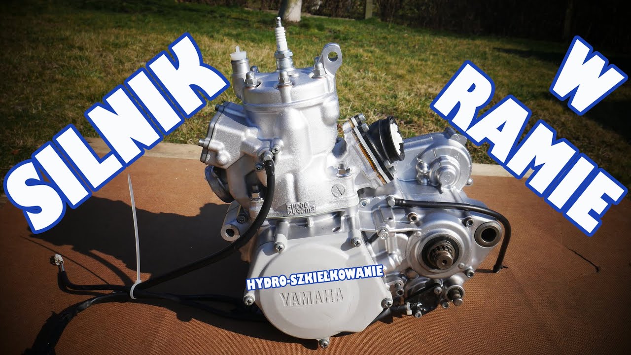 Yamaha YZ 250X - Silnik w ramie (hydro-szkiełkowanie), wahacz i podnóżki na miejscu. Part.5