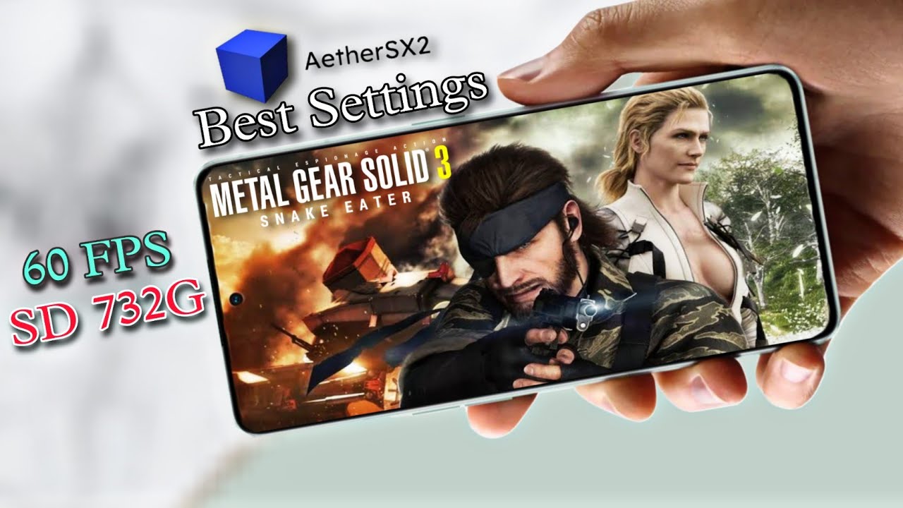 Metal Gear Solid 3 Snake Eater Aether Sx2 60FPS | Best PS2 Settings In Aether Sx2 Ps2 Emulator 2022