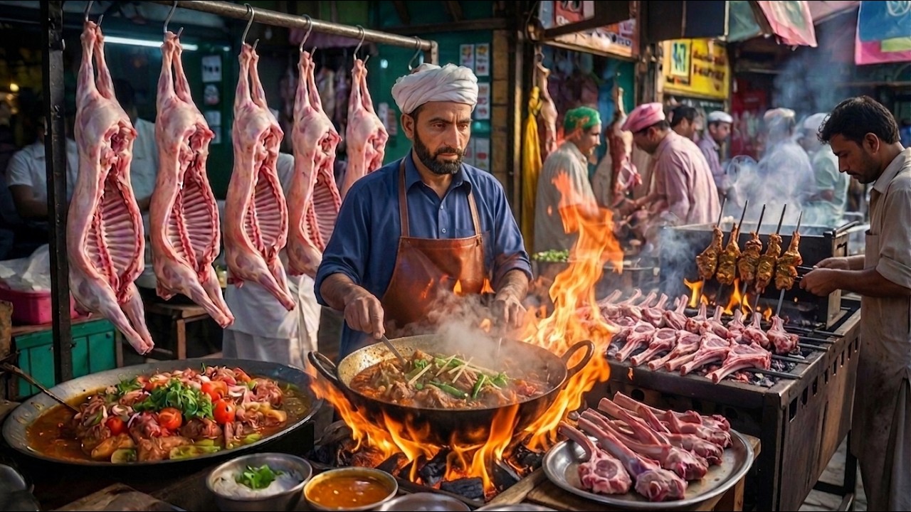 MEAT HEAVEN IN PAKISTAN | FAMOUS MUTTON KARAHI & NAMKEEN GOSHT MAKING |PAKISTANI STREET FOOD RECIPES