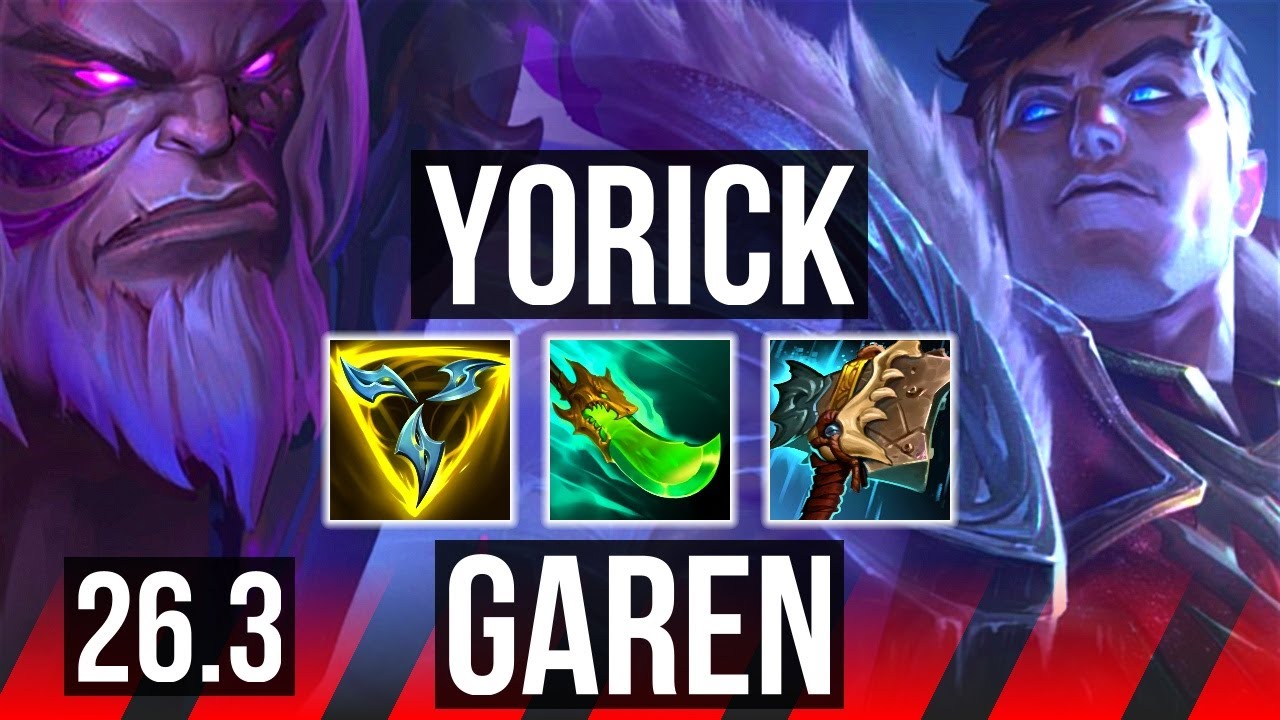 YORICK vs GAREN (TOP) | Perfect KDA: 10/0/2 | EUW Master | 26.3