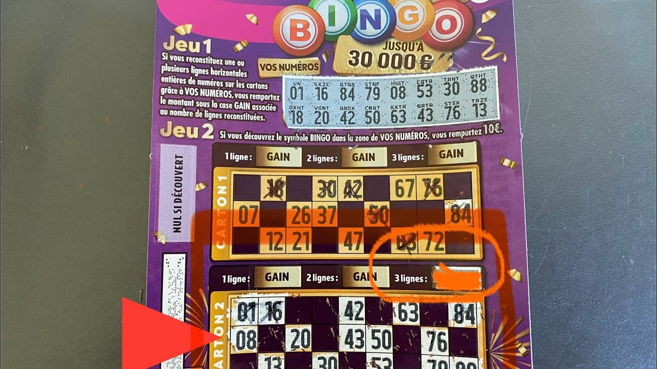 Nouveau Jeu Fdj - BINGO - Pour 30€ de Tickets !!! 😱