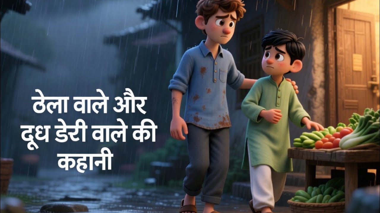 एक छोटे से गाँव में ठेला और दूध डेरी वाले की कहानी thela aur dudh Dene wali ki kahani #thela #dhudh